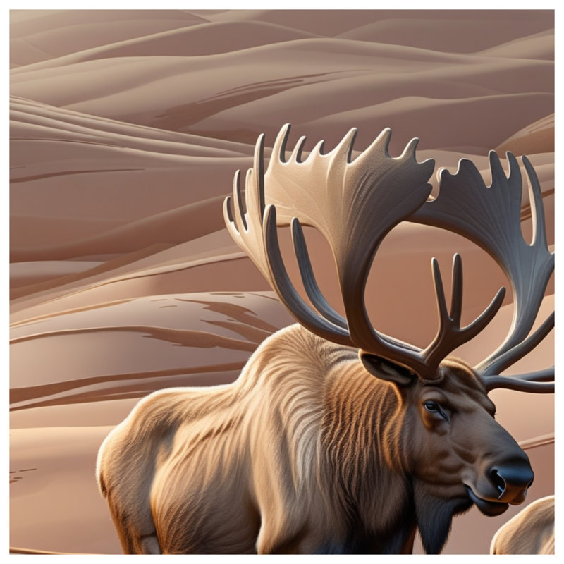 Two Majestic Moose Blankets, 60in W x 80in H