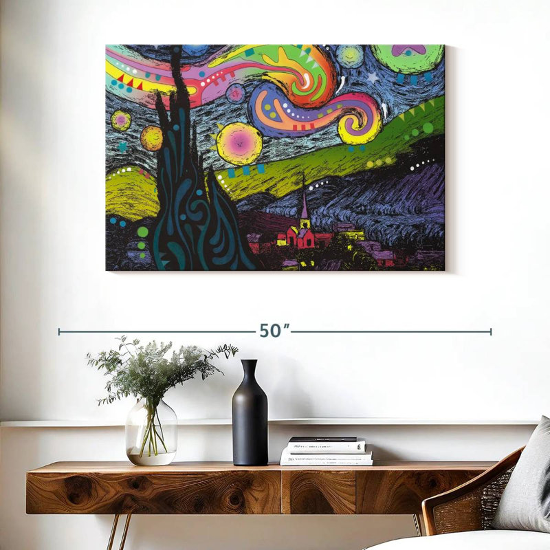 Alvord Starry Night II, H 26 po x l 39 po