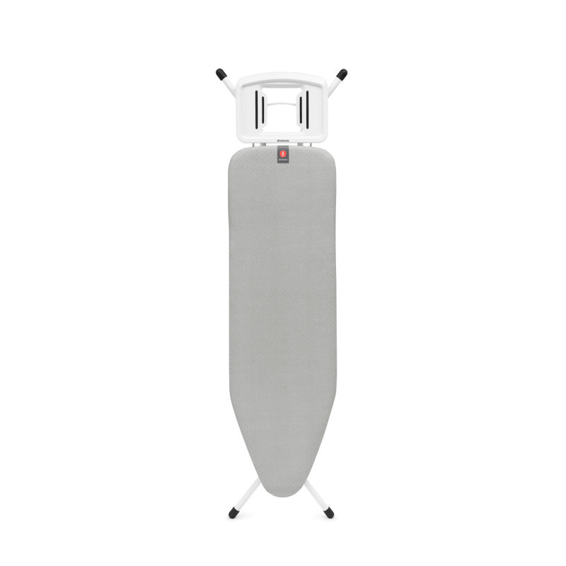 Brabantia Size B Ironing Board With Solid Steam Iron Rest, Silver