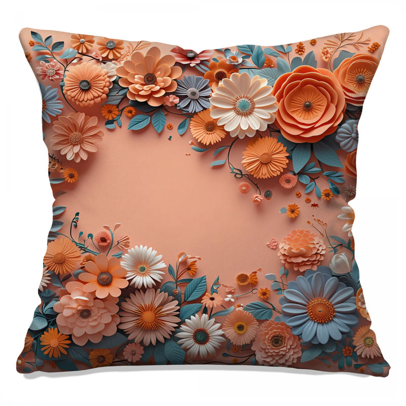 Coussin Floral Arrangement, 14 X 14 pouces