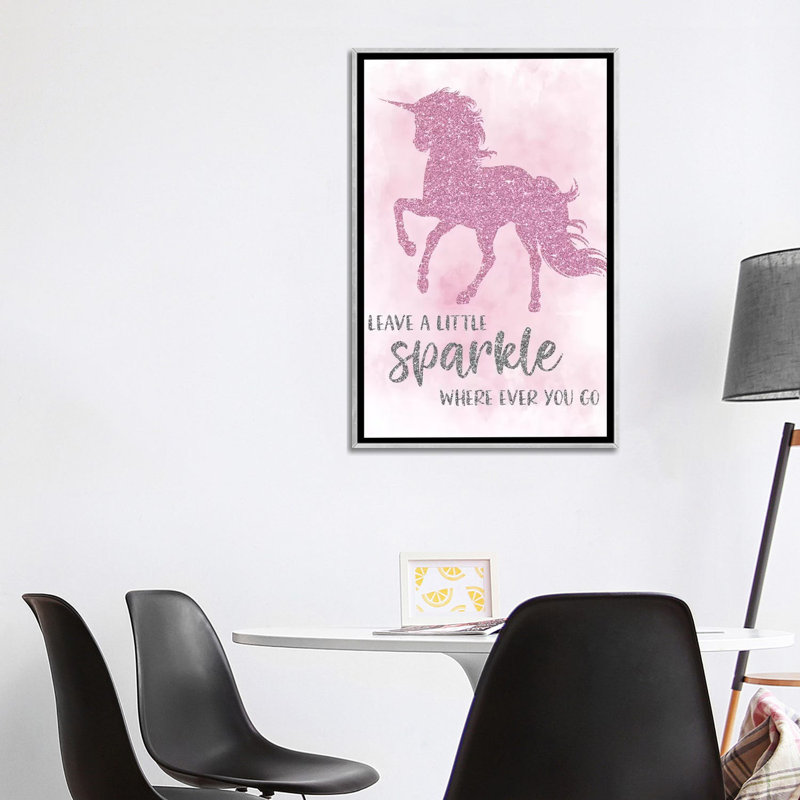 Art sparkle, H 40 po x l 26 po x P 1,5 po, Toile avec cadre argenté