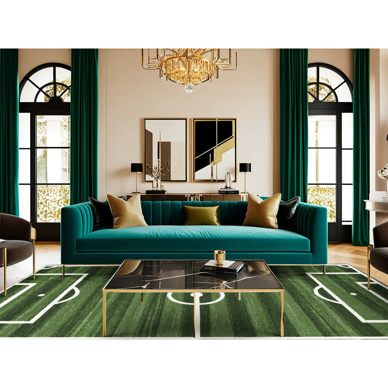  Tapis lavable de sport futsal, Rectangulaire 7 pi x 10 pi