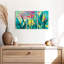 Ensemble de 3 pièces sur toile Teal Jungle Landscape Foliage-1338844683