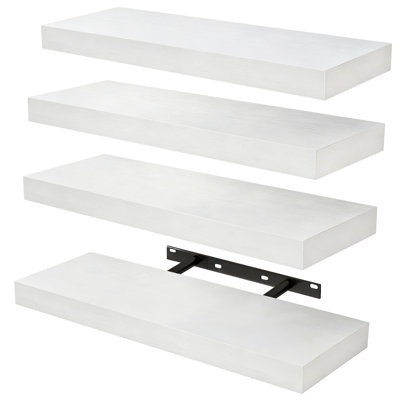 4 Piece Picture Ledge Wall Mounted Shelf