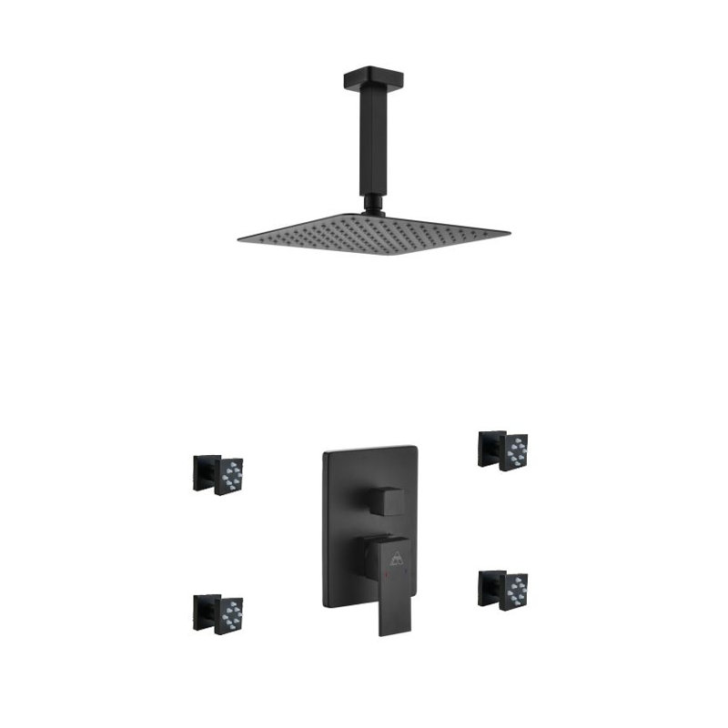 Système de douche complet à inverseur avec soupape d’ébauche Aqua Piazza