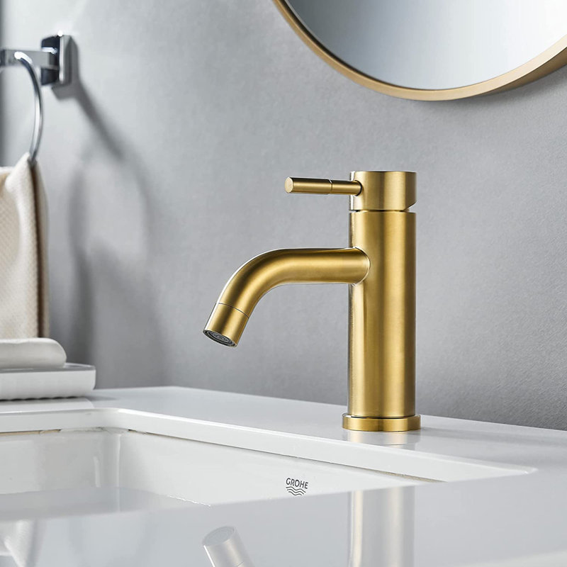 Single-handle Bathroom Faucet, Gold