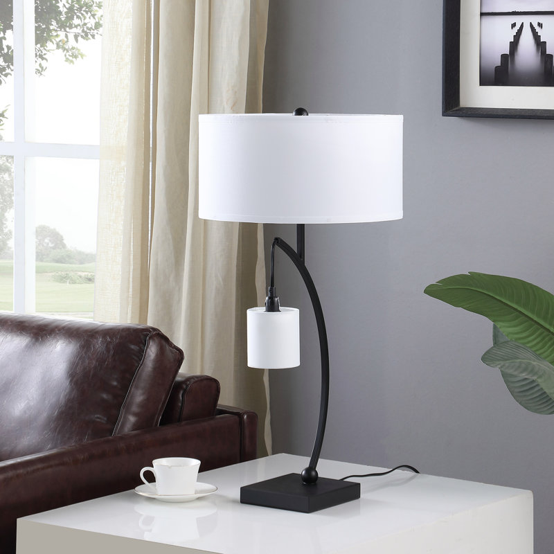 Deth Metal Arched Lamp, Matte Black