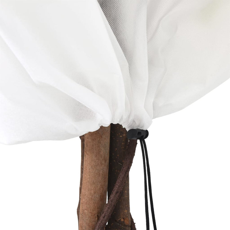 Housse en molleton pour plante vidaXL, Blanc, H 47,2 po x l 31,5 po