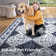 Machine Washable Rug with Rubber Backing for Living Room Oriental Non-Slip Area Rug Easy-Cleaning Vintage Floor Carpet for Bedroom Dining Room
