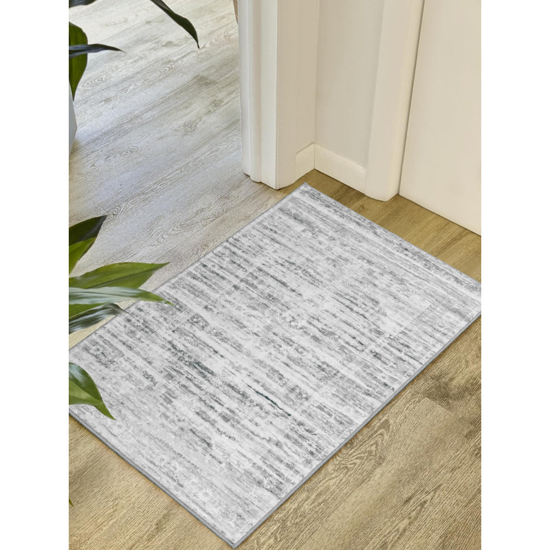 Machine Washable Area Rugs For Living Room Non-Slip Backing Foldable Boho Floral Carpet Rugs, Rectangle 2' x 3'
