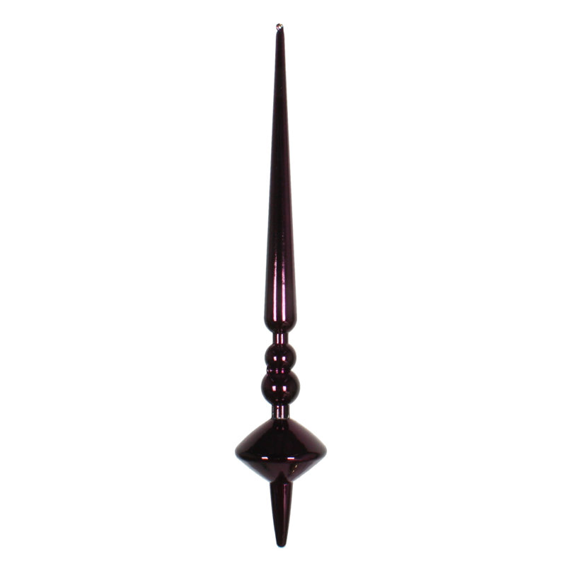 Ornement en forme de fleur de coupole 12 po, Pervenche brillant