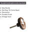 Paquet de boutons ronds de 1,7 po Botanical Flower Lotus