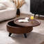 Table basse ronde avec rangement caché