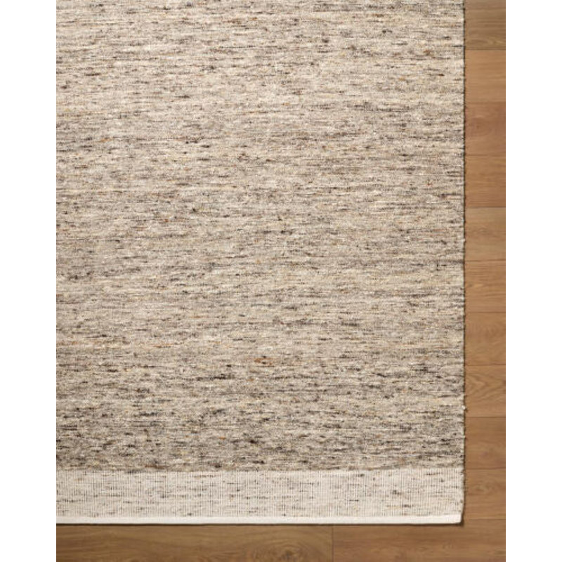 Simplon Handmade Area Rug, Gray/Taupe/Charcoal, Rectangle 2' x 3'