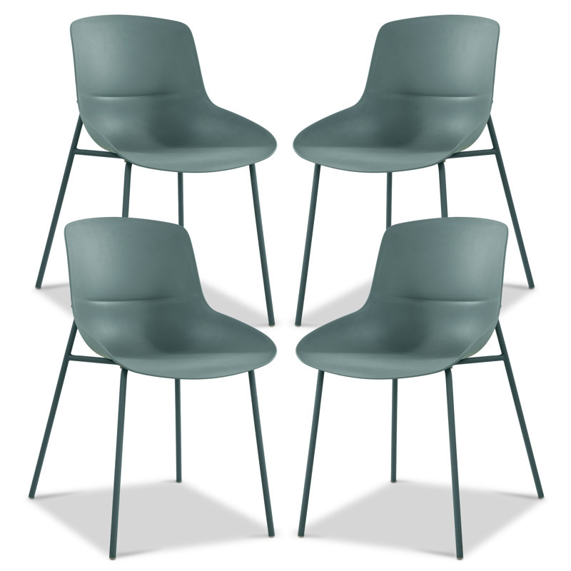 Chaise de salle à manger Corfu pour une utilisation intérieure / extérieure, Vert