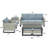 Ingvald Wicker 7 - Person Patio Conversation Set with Cushions-802404652