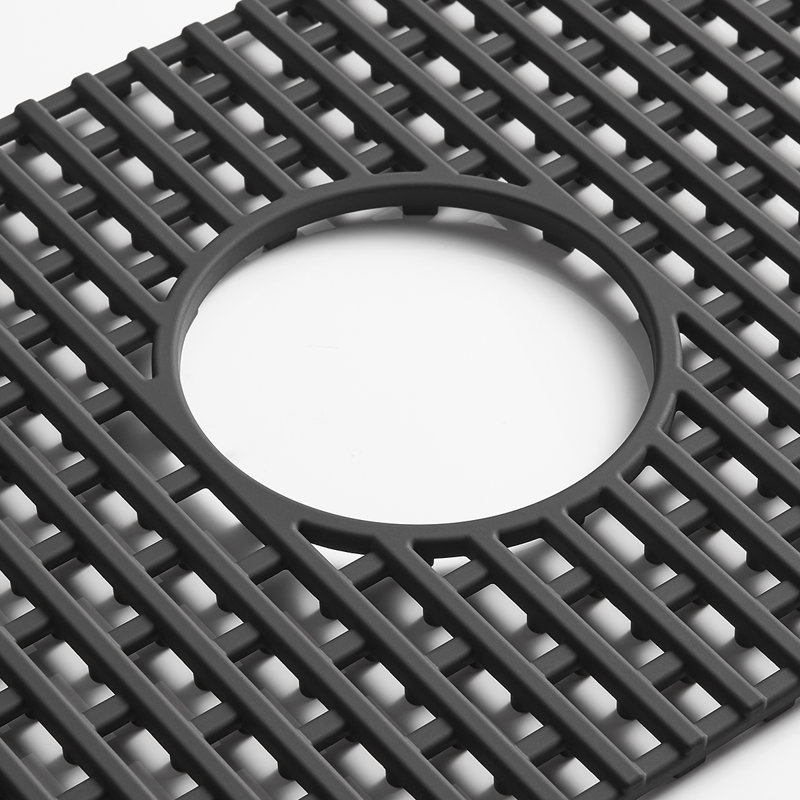 Grille d'évier 23 po x 11 po, Noir mat