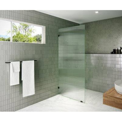 Panneau de douche simple cannelé sans cadre 36 po x 78 po Gaia