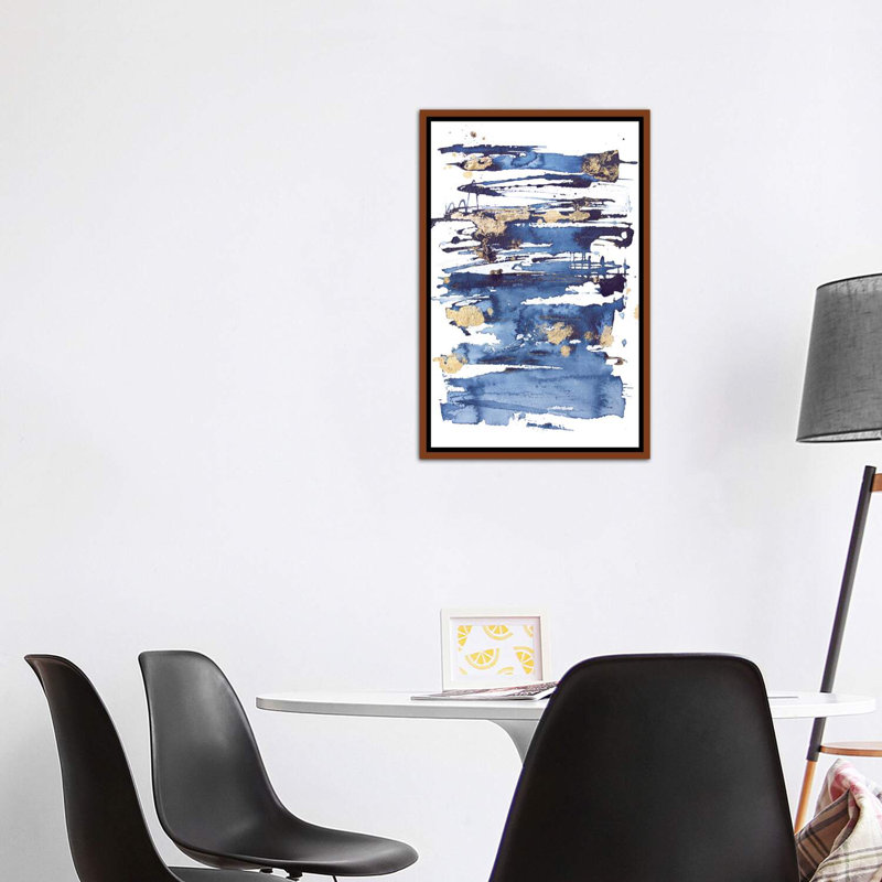 «Blue Rapture II» par Julia Contacessi - reproduction d'art encadrée, H 40 po x l 26 po x P 1,5 po