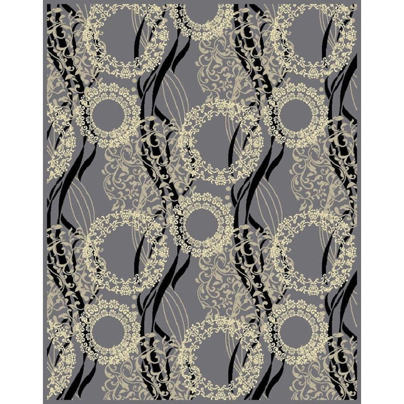 Chesire Wool Geometric Indoor Rug, Rectangle 3'10" x 5'3"