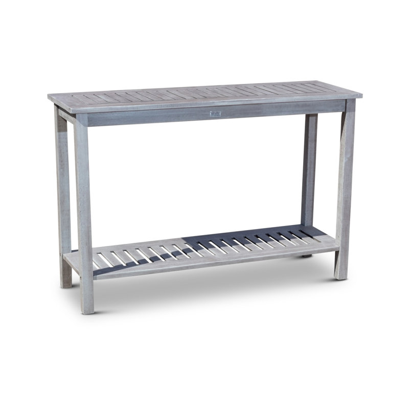 Eucalyptus Console Table,Entryway table,Hoyer table with two shelves, Silver