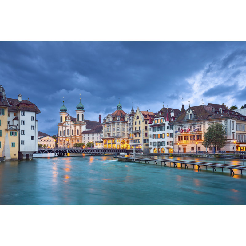 Ermanno Lucerne, Switzerland by RudyBalasko - Wrapped Canvas Print, 81cm H x 122cm W 3.8cm D