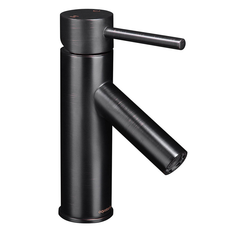 Aquaterior Single-Hole Single-handle Bathroom Faucet, Oil Rubbed Bronze