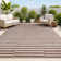 Aghamjot Modern Offset Stripe Brown/Beige Indoor/Outdoor Rug