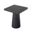 Table d'appoint carrée, avec base piédestal