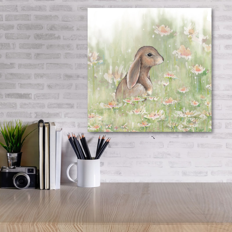 Peter Cottontail Gallery Wrapped Canvas Decorative Accent, 16" H x 16" W x 1.5" D