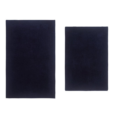 Luxury 100% Cotton Bath Rug (Set of 2) Reversible