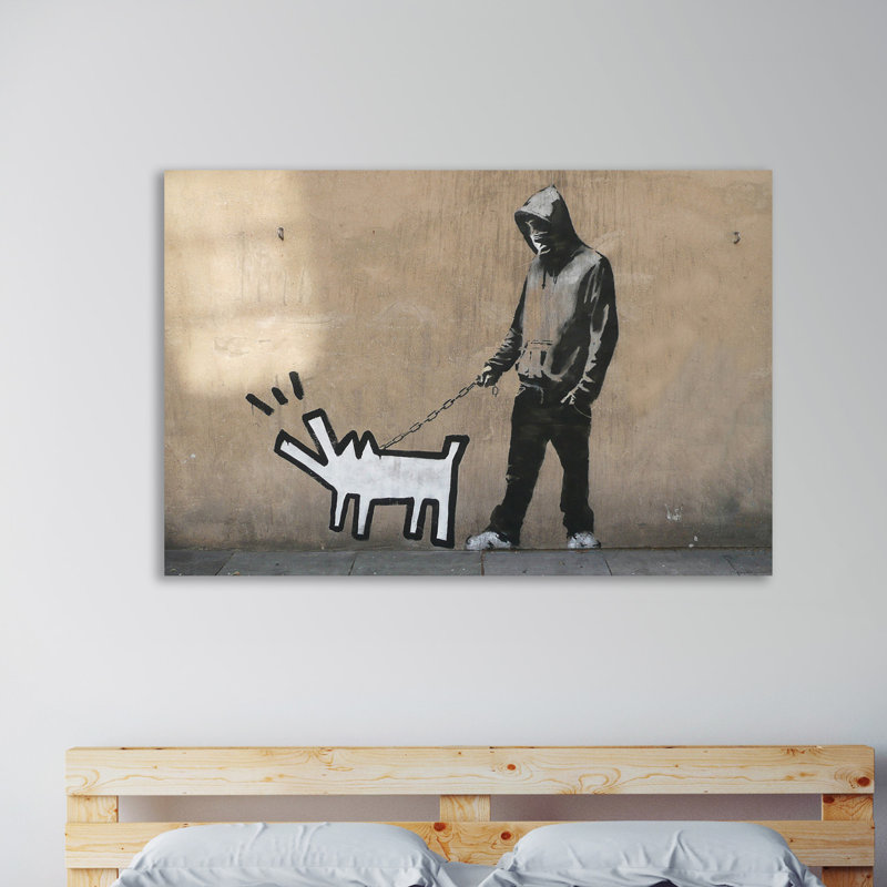 Choose Your Weapon by Banksy - Wrapped Canvas Print, 61 cm H x 91 cm W x 4 cm D