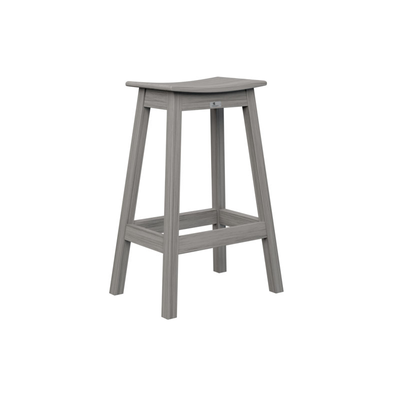 Tabouret de bar berlinois Berlin Gardens, Bois flottant gris, 30.5"