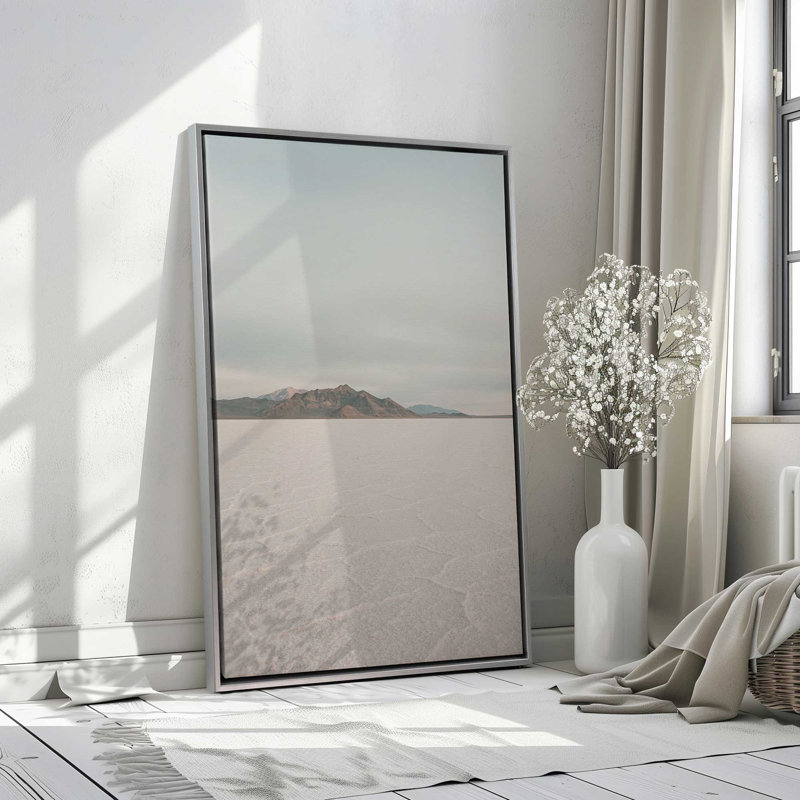 Impression sur toile "Horizons salés", Cadre flottant noir satiné, H 18,75 po x l 12,75 po x P 1,75 po