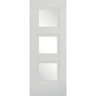 Amsterdam Primed White Glazed Internal Door