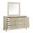 Drawer Dresser With Landscape Mirror