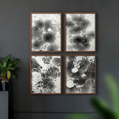 «Cloud Slate I», ensemble de 4 reproductions encadrées