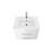 24-Inch White Ceramic Bathroom Sink,Compatible with 32-Inch Vanities,Pre-Drilled Faucet Hole,Space-Saving Design,Easy to Clean