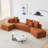 Danisa Upholstered 141.73 " Curved Sofa & Chaise-1550592846