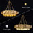 Joanann 8 - Light Dimmable Tiered Chandelier