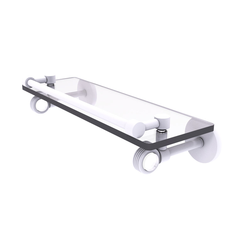Margolis Accent Shelf, Matte White, 3.75" H x 16" W x 5.65" D