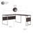 Gaythorne L-Shaped Computer Desk Office Set in Storm Gray - Reversible-1344717256