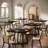 Square Dining Table, 31.5" Industrial Dinner Table-688064840-688064845