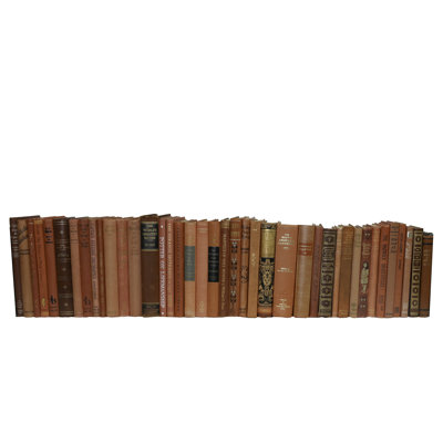 Livres décoratifs - Petite brique rétro - Livres rouges au pied