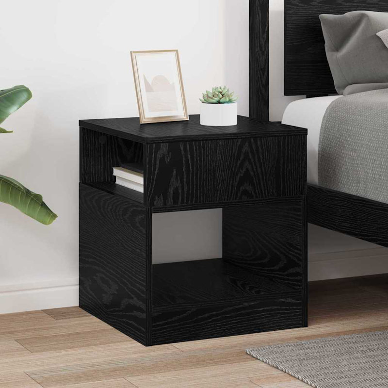 End Table, Black Oak