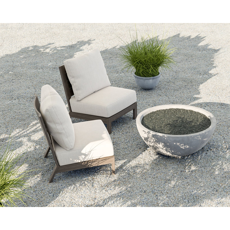 Bazaar 17'' H x 41'' W Concrete Outdoor Fire Pit