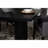 Houston Black Rectangular Double Pedestal Dining Table