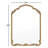 Ahnaish Ornate Shatterproof Arch Wall Mirror-354218644
