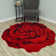 Tapis floral rouge Baseeth