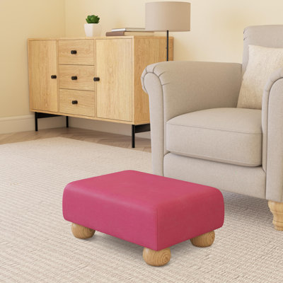 Acierno Natural Wood Bun Feet - Faux Leather